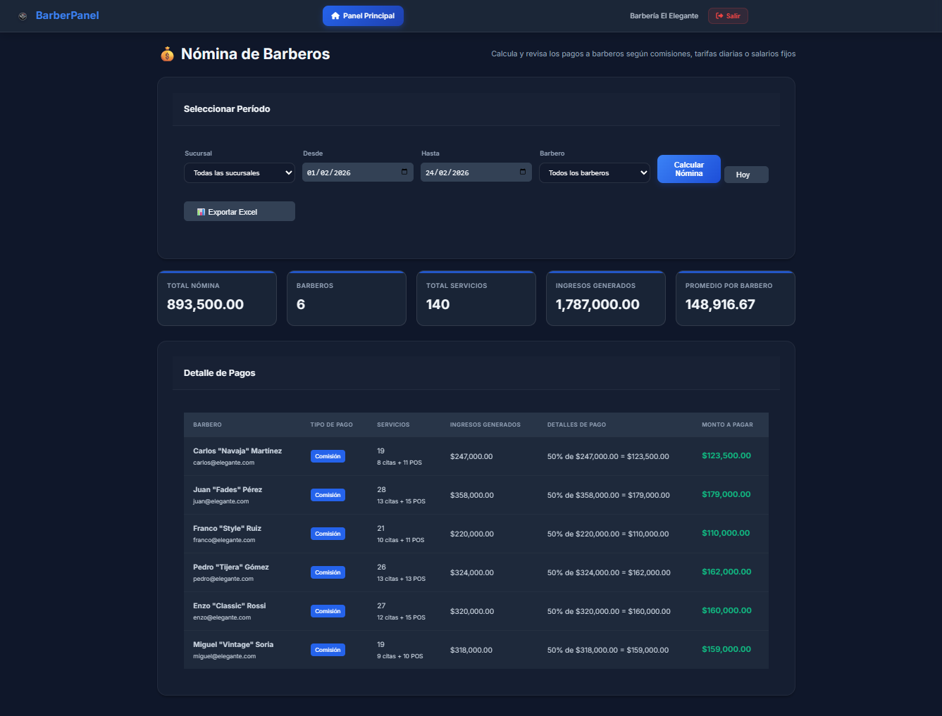 Gestión de Nóminas y Comisiones